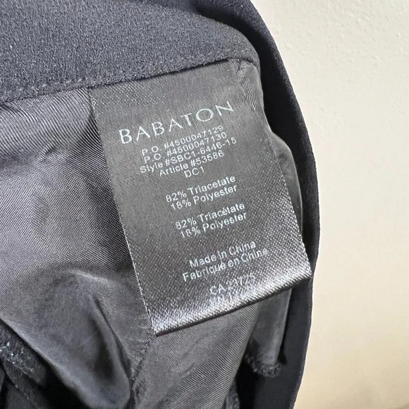 Aritzia Babaton Harvey Pleated Jogger Pant Size 2 Black Work Office Career - Picture 9 of 10